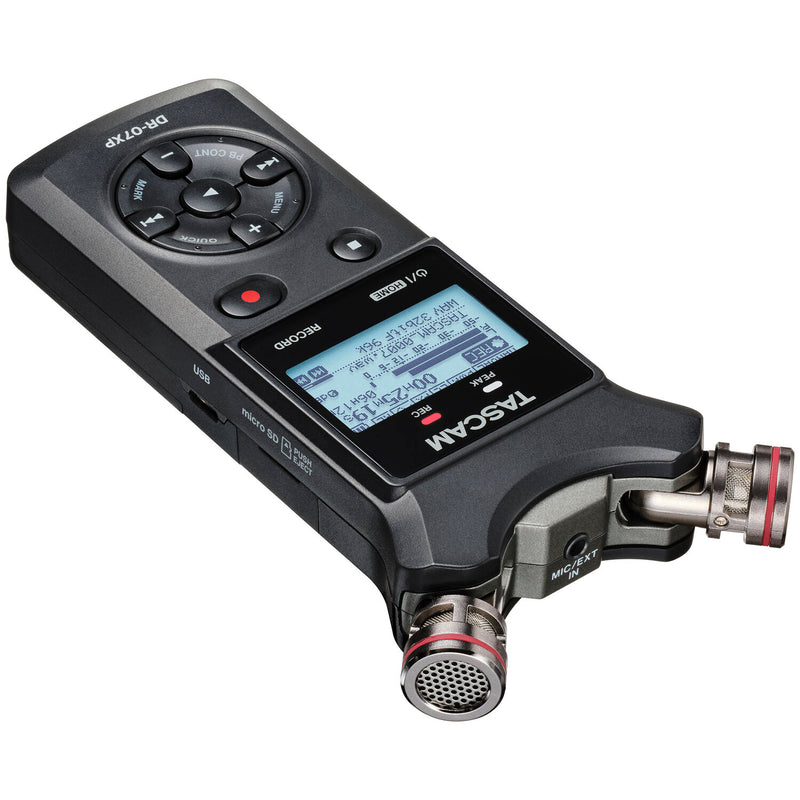 Grabadora digital de audio estéreo, 32-bit Float, Tascam DR-07XP