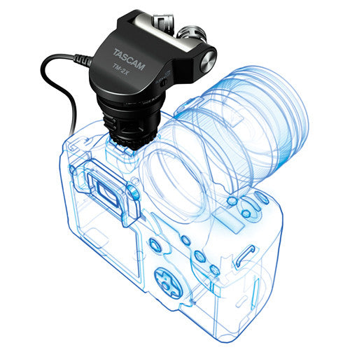 Micrófono estéreo XT para cámara DSLR TM-2X Tascam