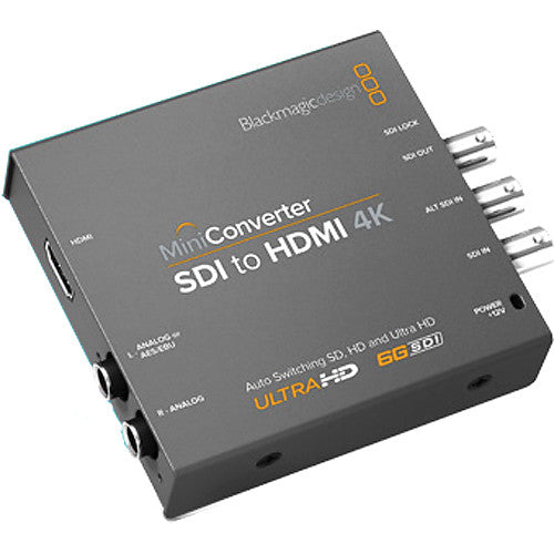 Convertidor SDI a HDMI 4K Blackmagic Mini Converter 6G