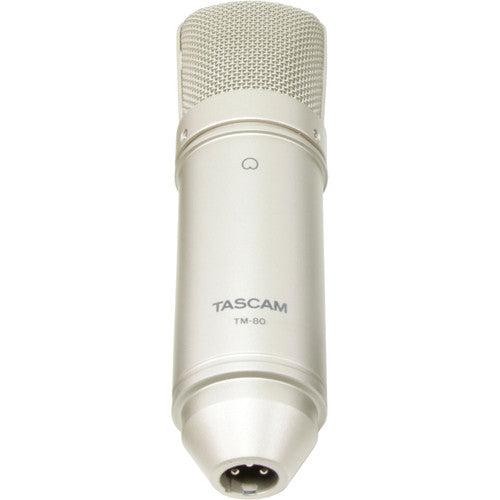 Tascam TM-80 Micrófono Condensador Diafragma Grande | XLR, Cardioide con Kit Completo