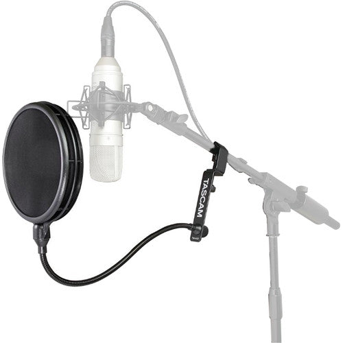 Tascam TM-AG1 Filtro Anti-Pop | Accesorio de Grabación para Micrófonos de Estudio