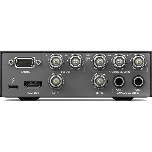 Blackmagic UltraStudio Mini Recorder: captura SDI 3G y HDMI hasta 1080i60 vía Thunderbolt. Incluye Media Express. Para edición profesional.