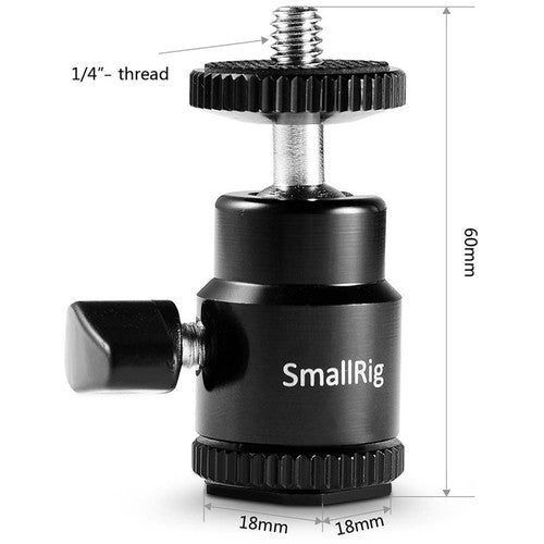 Adaptador de zapata fría SmallRig a rosca de 1/4"