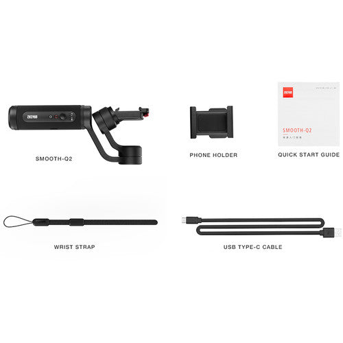 Zhiyun Smooth Q2 SM106 | Gimbal de Bolsillo 3 Ejes para Smartphone iOS y Android