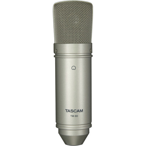 Tascam TM-80 Micrófono Condensador Diafragma Grande | XLR, Cardioide con Kit Completo