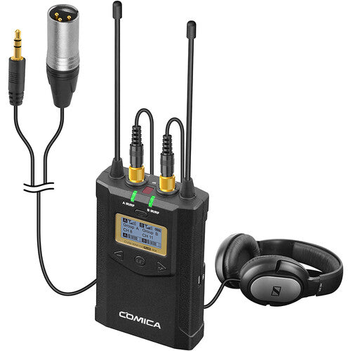 Comica CVM-WM100 PLUS(A) Sistema Inalámbrico Doble Lavalier Cámara