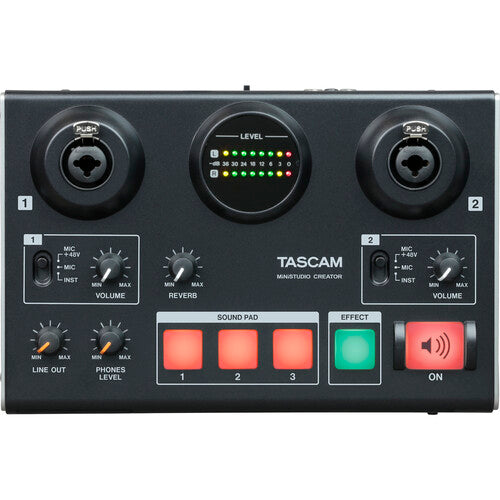 Interfaz Audio TASCAM MiNiSTUDIO Creator US-42 | Podcasting Profesional