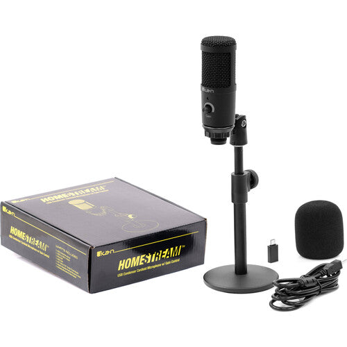 Micrófono cardioide de condensador USB. iKan SKU: HS-USB-MIC
