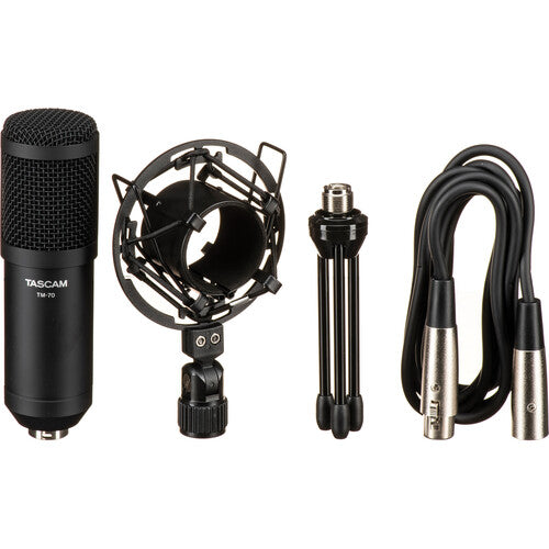 Micrófono de Broadcast Dinámico TM-70 Tascam. Uso Profesional