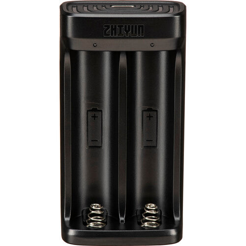 Cargador 2 Ranuras Zhiyun 18650 — USB-C para Baterías de Gimbal Zhiyun