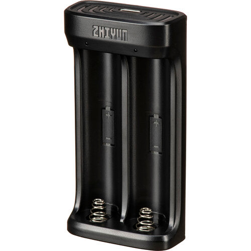 Cargador 2 Ranuras Zhiyun 18650 — USB-C para Baterías de Gimbal Zhiyun