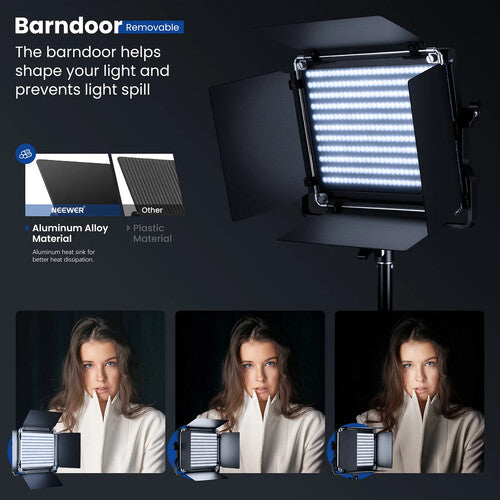 Kit de luz led bicolor regulable NL-660 Neewer | Con estuches