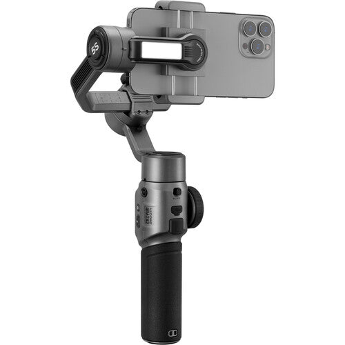 Zhiyun Smooth 5S Combo Gris | Gimbal 3 Ejes para Smartphone con Luz LED y Control Total