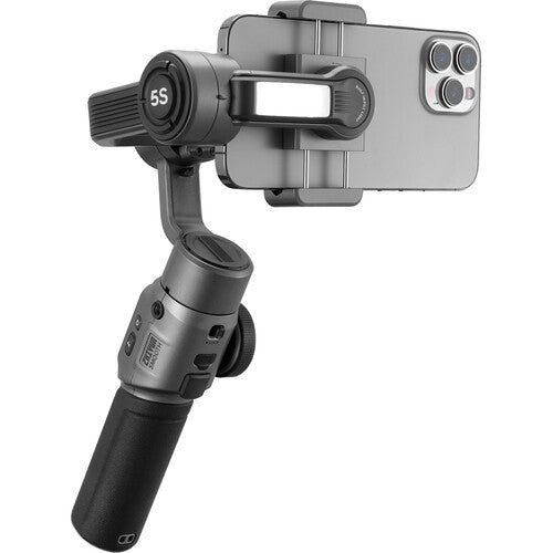 Zhiyun Smooth 5S Combo Gris | Gimbal 3 Ejes para Smartphone con Luz LED y Control Total