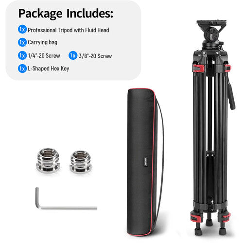 Trípode video de cabezal fluido 360° Neewer GM88