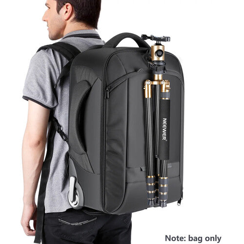 Neewer NW330 Mochila Trolley 2 en 1 | Ruedas, Cámara y Laptop 17"