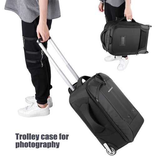 Neewer NW330 Mochila Trolley 2 en 1 | Ruedas, Cámara y Laptop 17"