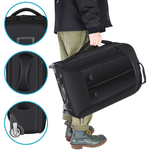 Neewer NW330 Mochila Trolley 2 en 1 | Ruedas, Cámara y Laptop 17"