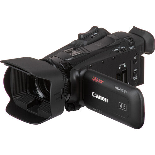 Canon Vixia HF G70 UHD 4K | Videocámara Compacta con Zoom 20x y Streaming USB-C