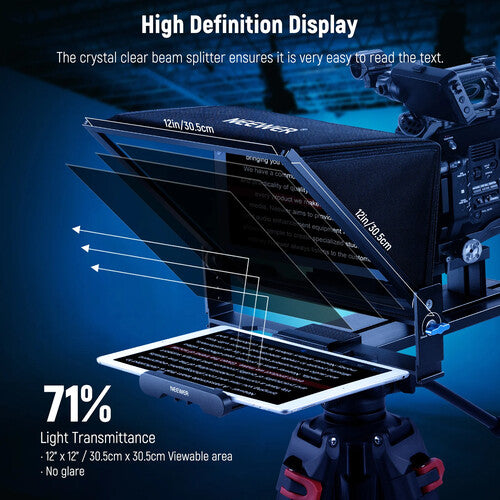 Teleprompter Neewer X17 II 17" | Control Remoto Bluetooth, App y Estuche Incluidos
