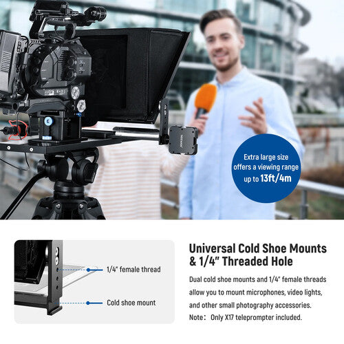 Teleprompter Neewer X17 II 17" | Control Remoto Bluetooth, App y Estuche Incluidos