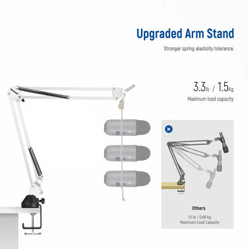 Soporte Brazo Micrófono Neewer NW-35 | Brazo de Suspensión con Filtro Pop
