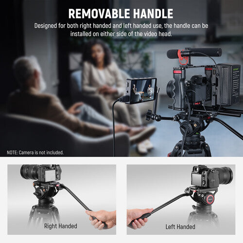 Trípode para video TP74 Neewer de cabezal fluido 74" Profesional