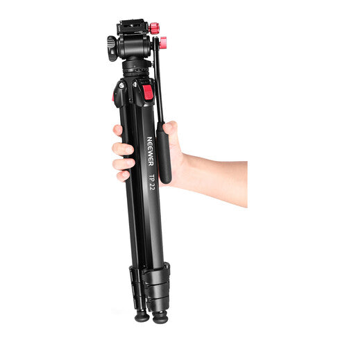 Trípode de viaje para video TP22 Neewer | Cabezal fluido ajustable