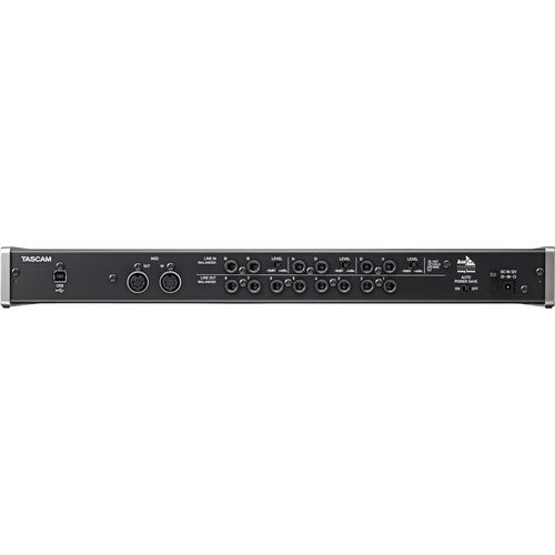 Tascam US-16x08 Interfaz USB/MIDI | 16 Canales, 8 Preamps Ultra-HDDA y DSP Integrado