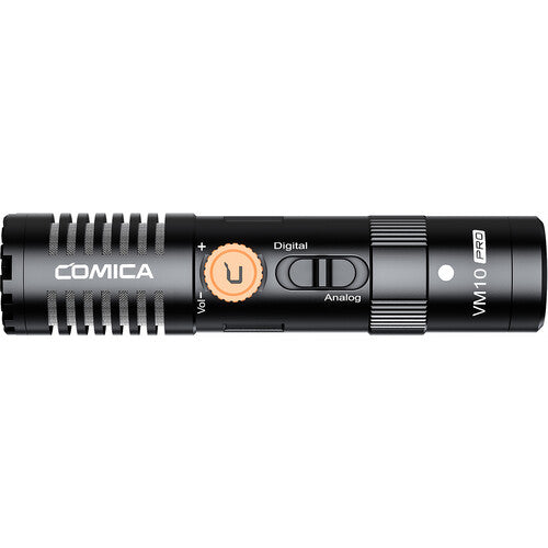 Comica VM10 PRO — Micrófono Mini Boom Cardioide Digital/Analógico para Cámara y USB