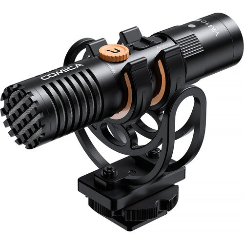 Comica VM10 PRO — Micrófono Mini Boom Cardioide Digital/Analógico para Cámara y USB