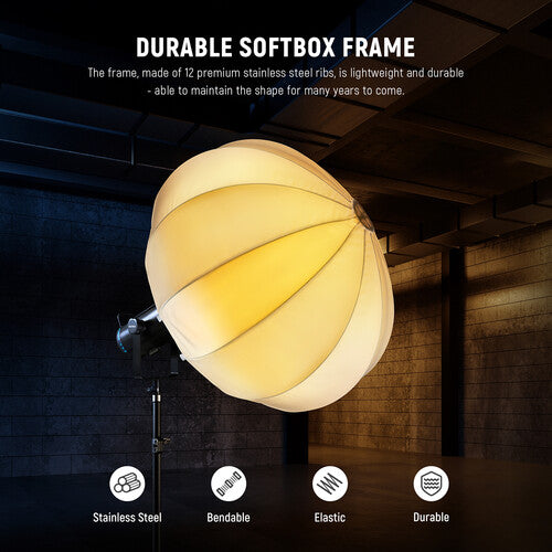 Softbox de linterna de liberación rápida 360° Neewer NS20L | Difusor de luz | Montura Bowens