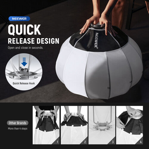 Softbox tipo linterna NS26L 65cms Neewer. Montura bowens