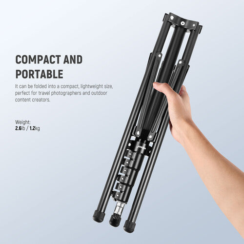 Pedestal Neewer Metal para Luminaria | Altura 190cm, hasta 3kg, con Funda de Transporte