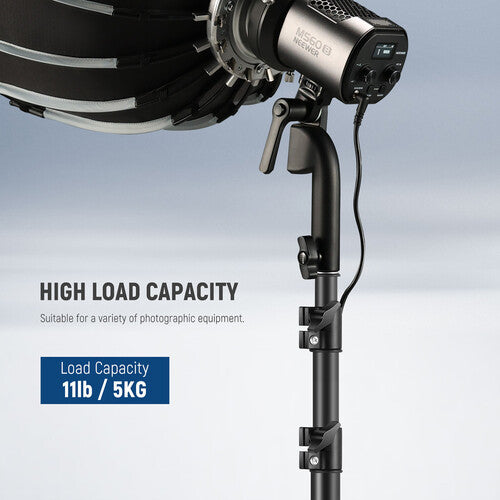 Pedestal Neewer Metal para Luminaria | Altura 190cm, hasta 3kg, con Funda de Transporte