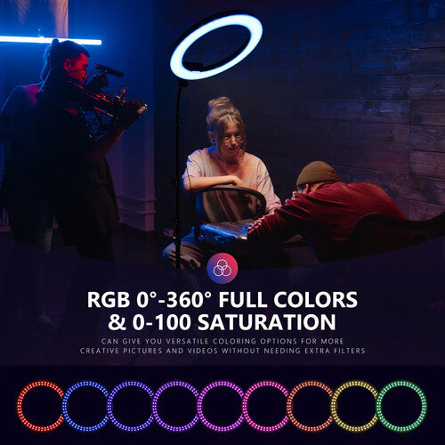 Aro de Luz LED RGB Neewer RGB18 II 18" | 42W | CRI95+ | Control App | Streaming y YouTube