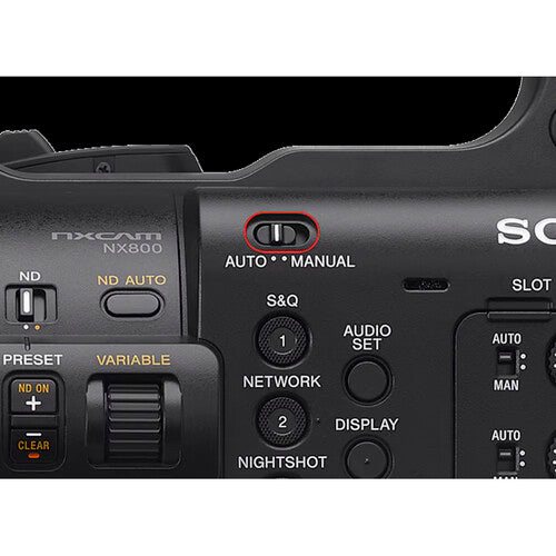 Sony HXR-NX800 4K NXCAM | Camcorder Profesional con Sensor CMOS 1" y S-Log3