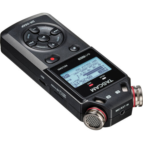 Grabadora digital de audio estéreo, portátil Tascam DR-05X con interfaz de audio USB