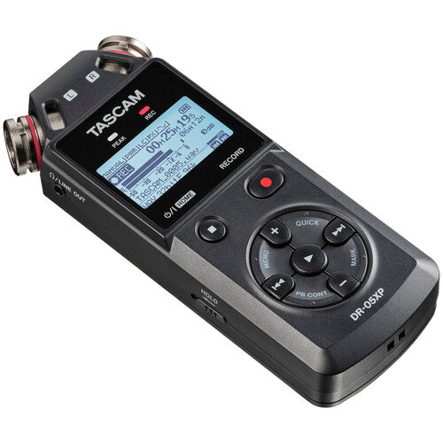 Grabadora digital de audio estéreo, portátil Tascam DR-05X con interfaz de audio USB