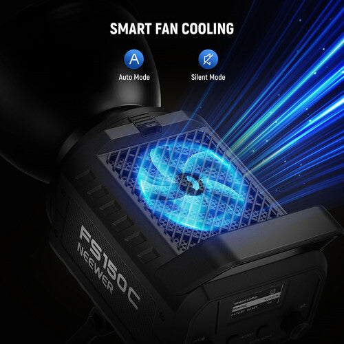 Luz COB RGB Neewer FS150C 130W | 19800 lux | Bowens | CCT 2500-7500K | Control App