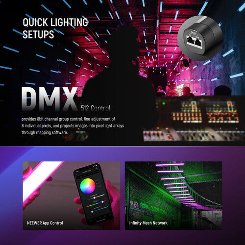 Tubo de Luz LED TL60 RGB Neewer | 60.9cm