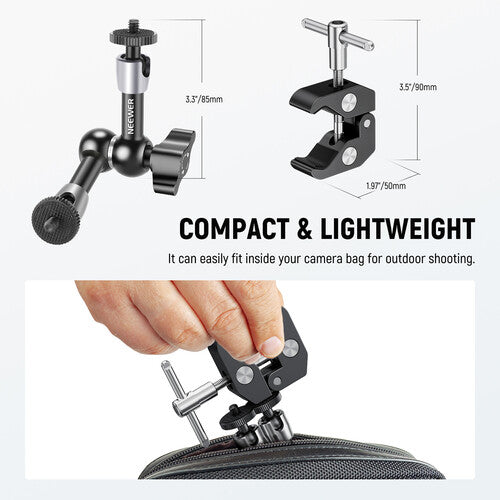 Brazo Mágico Articulado Neewer ST25c 25cm | Tornillo 1/4" y 360°
