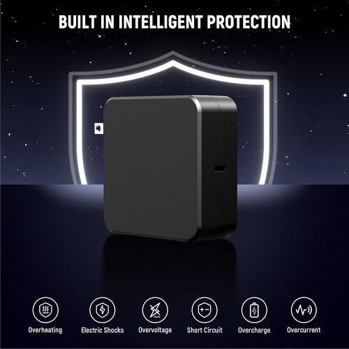 Cargador GaN USB-C 100W Neewer | Carga Rápida PD para Baterías V-Mount y Laptop