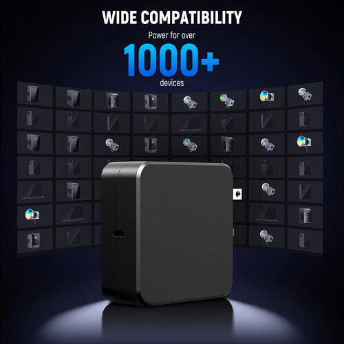 Cargador GaN USB-C 100W Neewer | Carga Rápida PD para Baterías V-Mount y Laptop