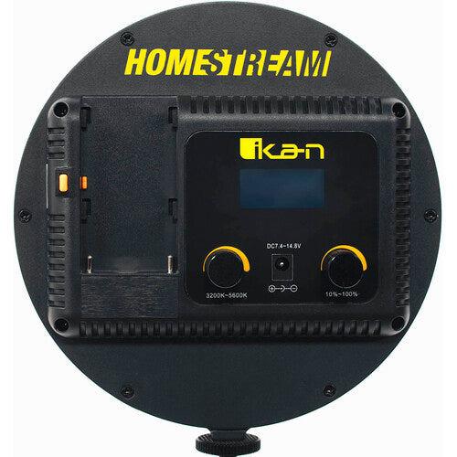 iKan Homestream HS-LR6 | Luz LED Circular 6" | CRI95 | 3200-5600K | Soporte de Mesa