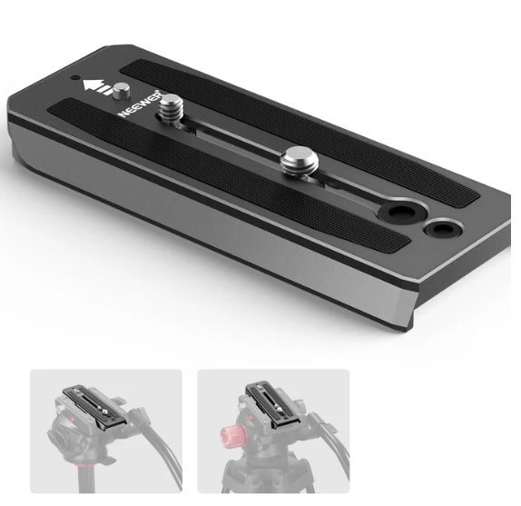 Placa de Liberación Rápida Neewer QR5 501PL | Tornillos 1/4" y 3/8"