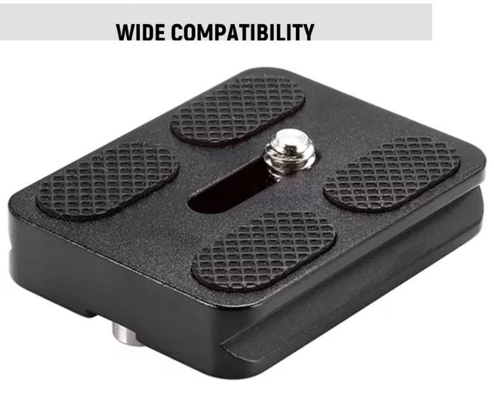 Placa Liberación Rápida Neewer QS-PU50 Tipo Arca para Cabezal GM-LO28