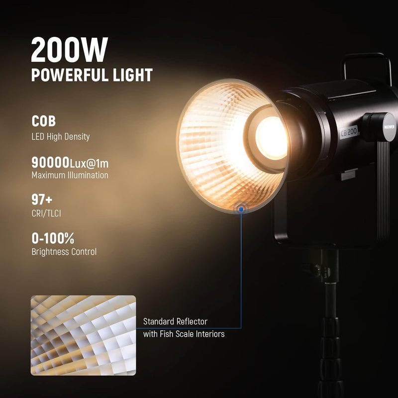Luz COB Neewer CB200B 210W Bi-Color Iluminación Estudio