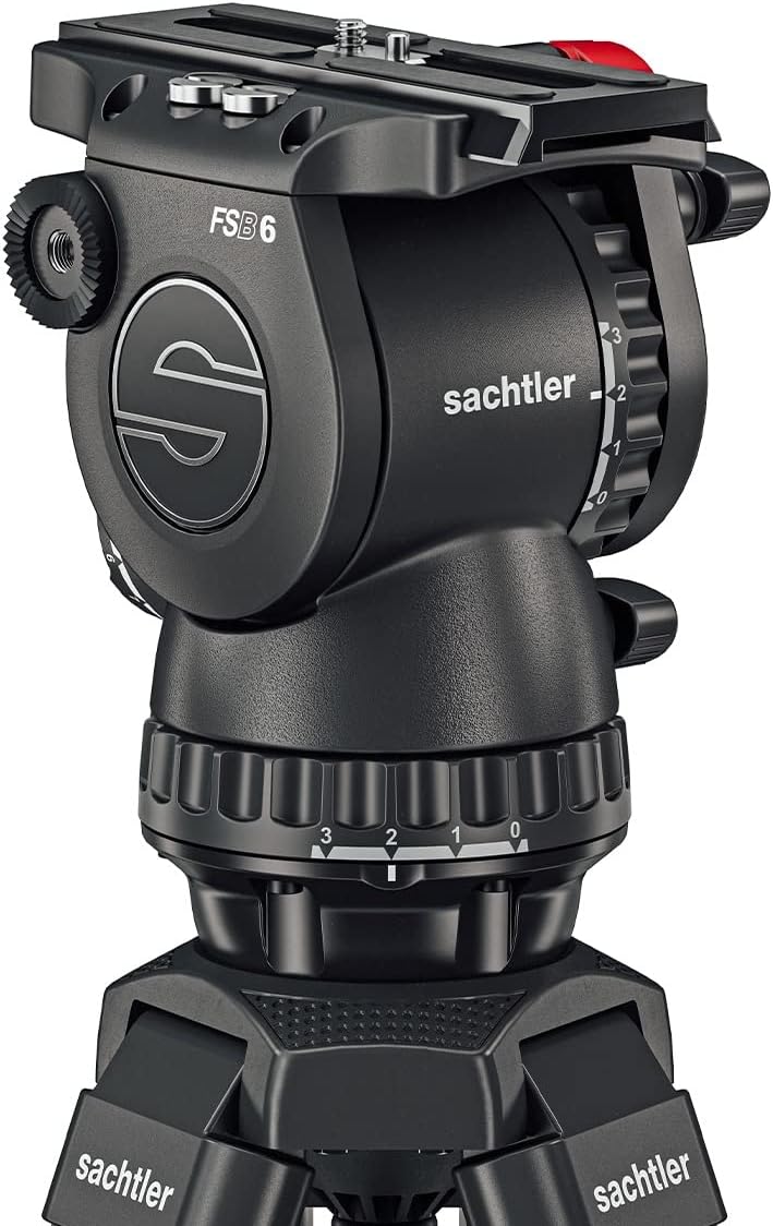 Trípode aluminio Sachtler 0473 con cabezal fluido FSB-6 hasta 8 kgs.