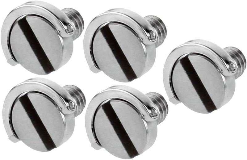 Set 5 Tornillos Neewer HW-13 Rosca 1/4" con Anillo D para Cámara